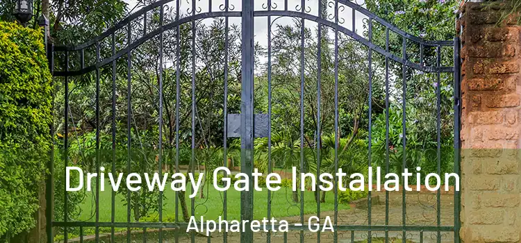 Driveway Gate Installation Alpharetta - GA